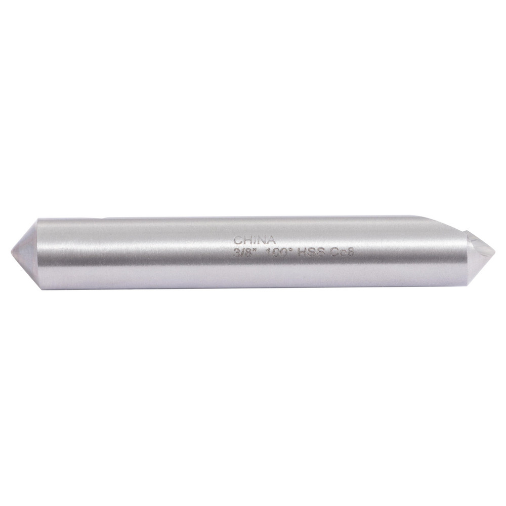 Hertel Countersink: 3/8" Head Dia, 100.00 deg Included Angle, 1 Flute, High-Speed Steel, Right Hand Cut - GX89339402