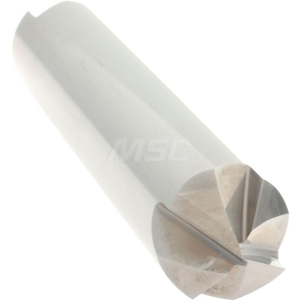 Accupro Chamfer Mill: 3/8" Dia, 3/8" Shank Dia, 90 deg, 4 Flute, Solid Carbide, Double End - 2500003
