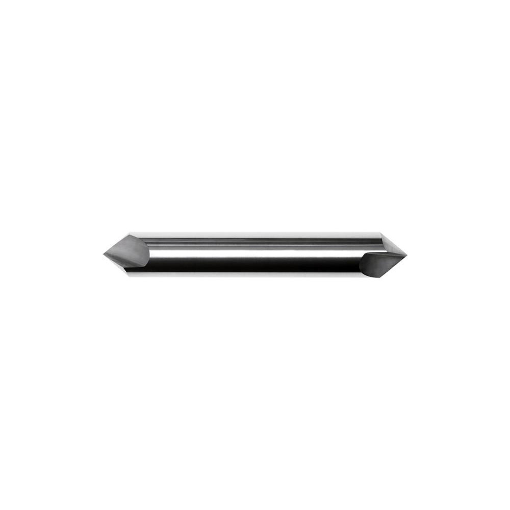 Made in USA Chamfer Mill: 3/16" Dia, 3/16" Shank Dia, 90 deg, 2 Flute, Solid Carbide, Double End - 64-1213