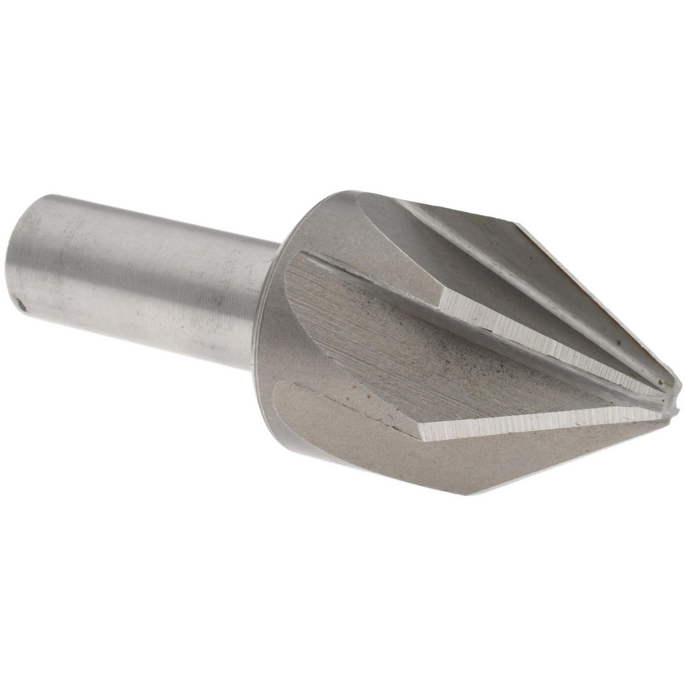 Value Collection Countersink: 1" Head Dia, 60.00 deg Included Angle, 6 Flute, High-Speed Steel, Right Hand Cut - SC2060100