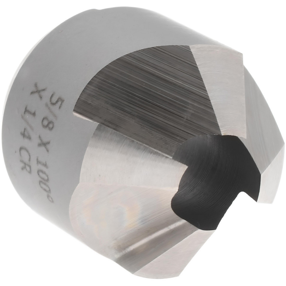 Made in USA 4 Flutes, 5/8" Cutter Head Dia, 1/4" Pilot Hole Dia, High Speed Steel Reverse Countersink - 180-7K