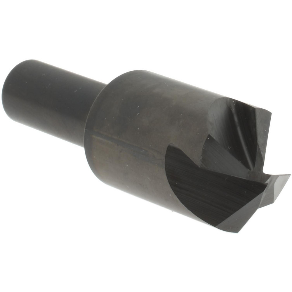 Hertel Countersink: 7/8" Head Dia, 60.00 deg Included Angle, 6 Flute, High-Speed Steel, Right Hand Cut - GX89331250