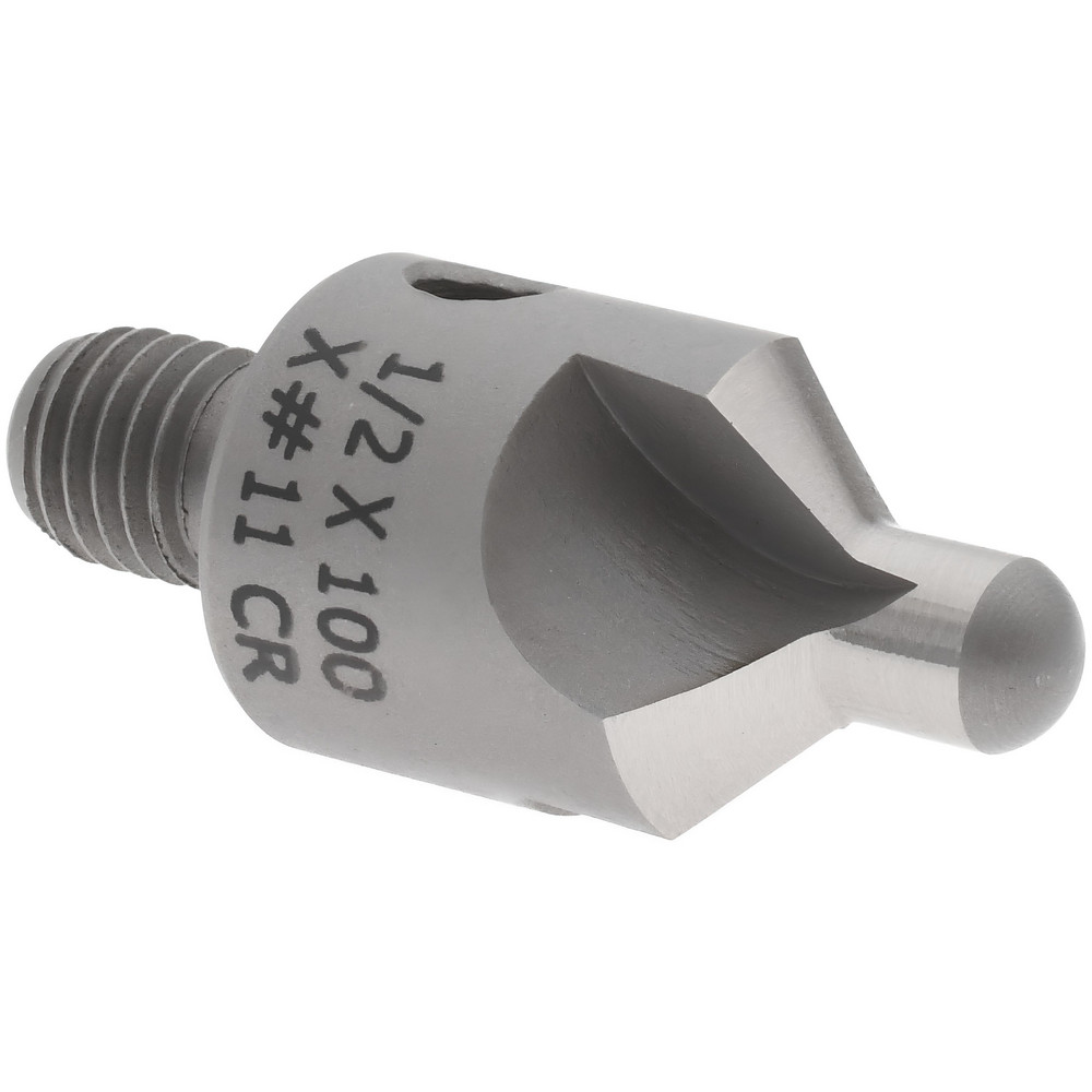 Made in USA 2-1/2" OAL, 3/8" Head Dia, 3 Flute, 100° Incl Angle, Integral Pilot, Adjustable Stop Countersink - 150-3-100-.2188