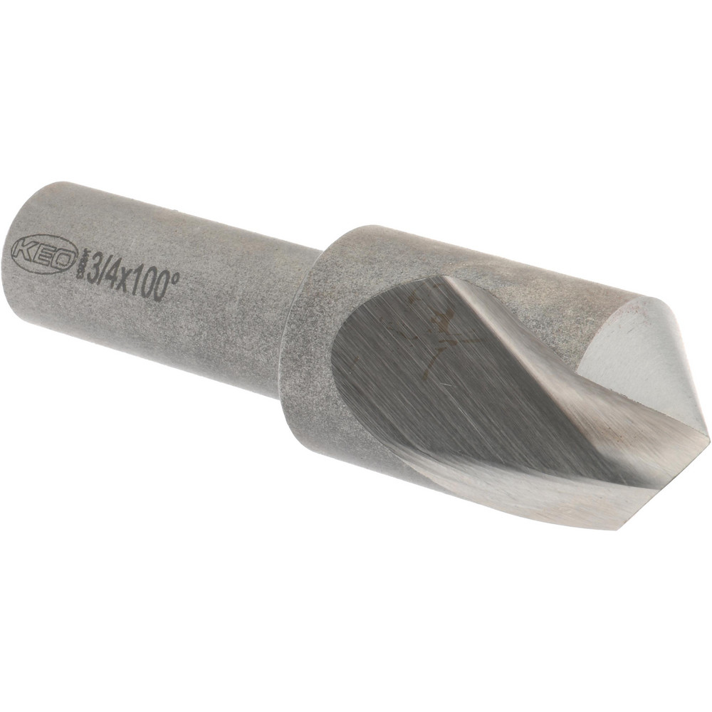 Value Collection Countersink: 3/4" Head Dia, 100.00 deg Included Angle, 1 Flute, High-Speed Steel, Right Hand Cut - SC10100048