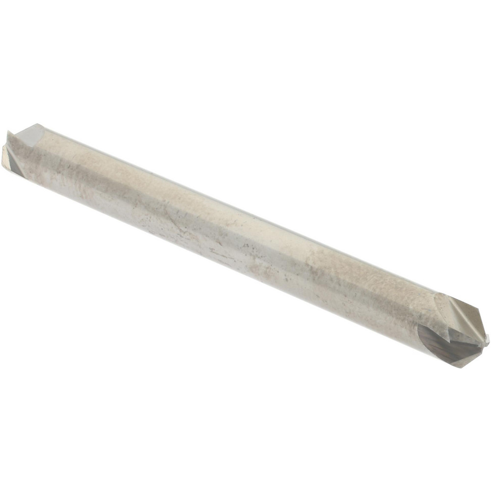 Hertel Countersink: 3/16" Head Dia, 100.00 deg Included Angle, 4 Flute, Solid Carbide, Right Hand Cut - 334-202080