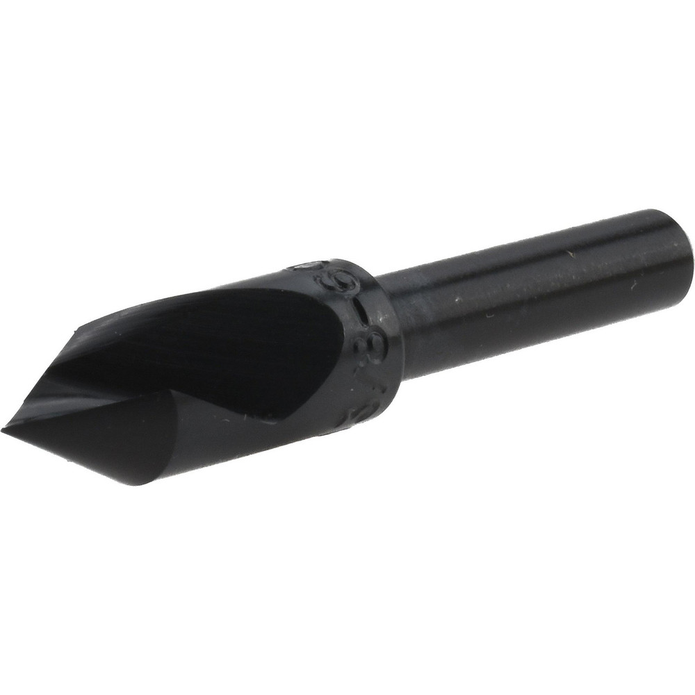 Hertel Countersink: 3/8" Head Dia, 60.00 deg Included Angle, 3 Flute, Solid Carbide, Right Hand Cut - 333-005050
