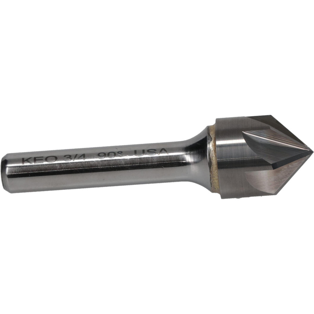 Keo Countersink: 3/4" Head Dia, 82.00 deg Included Angle, 1 Flute, Solid Carbide, Right Hand Cut - 919-000-941