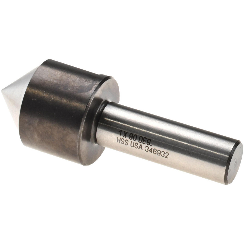 Titan USA Countersink: 90.00 deg Included Angle, 1 Flute, High-Speed Steel, Right Hand Cut - CD51527