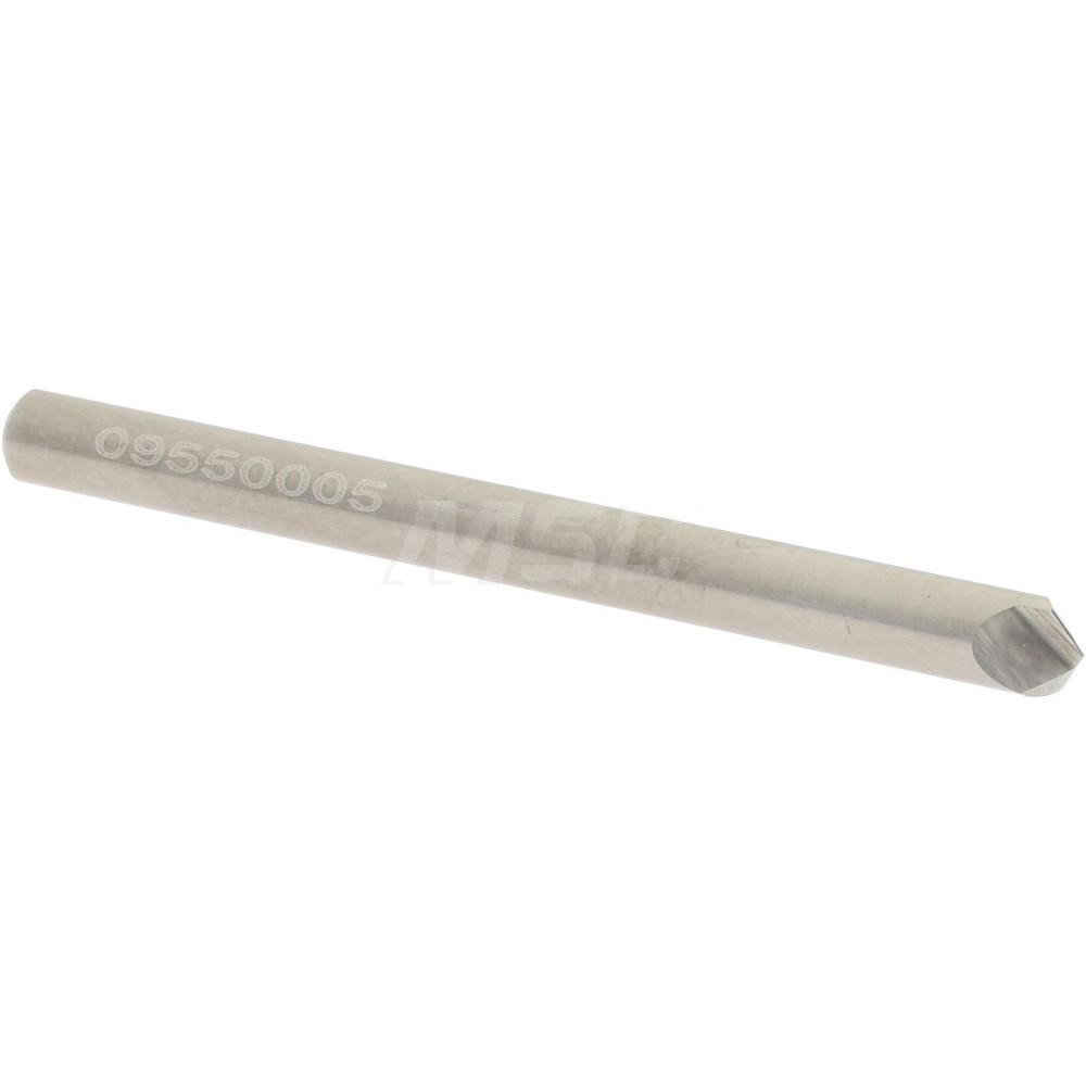 Harvey Tool Chamfer Mill: 3/64" Dia, 1/8" Shank Dia, 60 deg, 2 Flute, Solid Carbide, Single End - 999230-C3