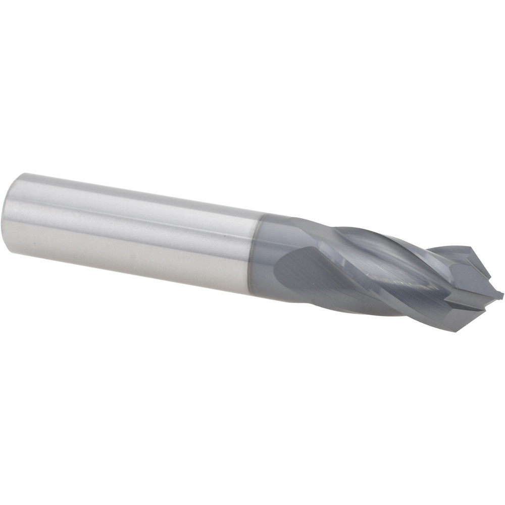 Accupro Chamfer Mill: 1/4" Dia, 1/4" Shank Dia, 60 deg, 2 Flute, Solid Carbide, Single End - E599943854