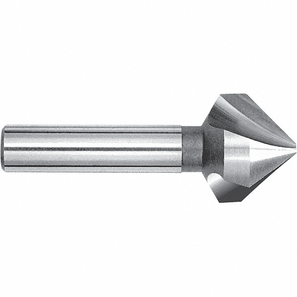 Guhring Countersink Set: 6 Pc, 1/4 to 3/4" Head Dia, 3 Flute, 82 deg Included Angle - 9056770010000