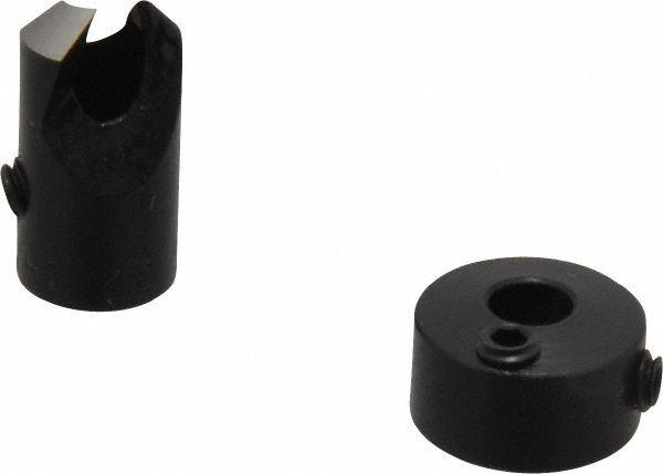 Vernon 5/16" Cutter Dia, #17 Drill Combatibility, 1/4" Collar Thickness, Adjustable Depth Drill Countersink - CCH-CCH1730