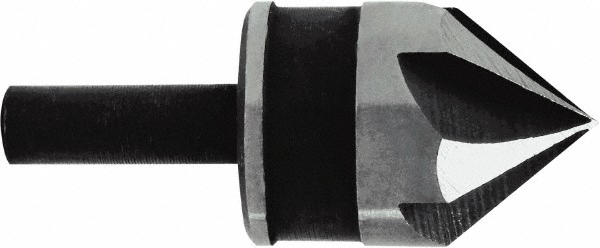 Irwin Countersink: 3/4" Head Dia, 82.00 deg Included Angle, 5 Flute, High-Speed Steel, Right Hand Cut - 12413