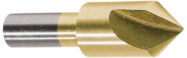 Melin Tool Countersink: 3/4" Head Dia, 60.00 deg Included Angle, 1 Flute, Cobalt Steel, Right Hand Cut - 18166
