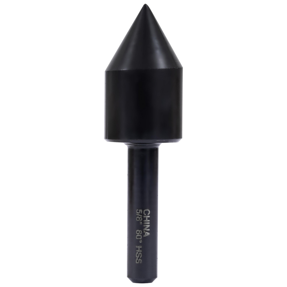 Hertel Countersink: 5/8" Head Dia, 60.00 deg Included Angle, 1 Flute, High-Speed Steel, Right Hand Cut - GX89339626