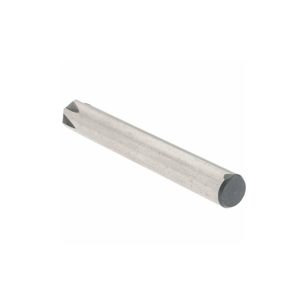 Value Collection Countersink: 1/4" Head Dia, 82.00 deg Included Angle, 6 Flute, High-Speed Steel, Right Hand Cut - 28625