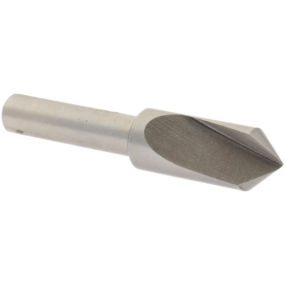 Value Collection Countersink: 1/4" Head Dia, 82.00 deg Included Angle, 6 Flute, High-Speed Steel, Right Hand Cut - 28625