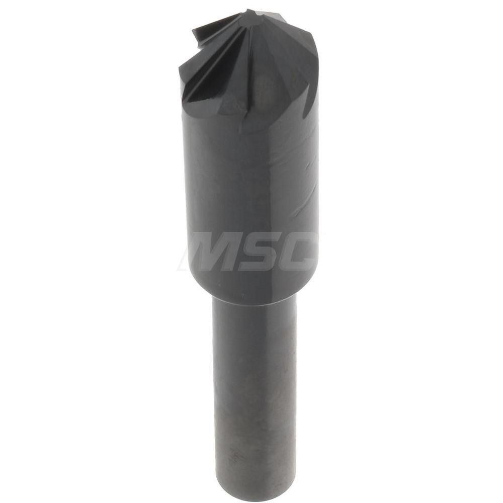 Hertel Countersink: 3/8" Head Dia, 90.00 deg Included Angle, 6 Flute, High-Speed Steel, Right Hand Cut - GX89331474