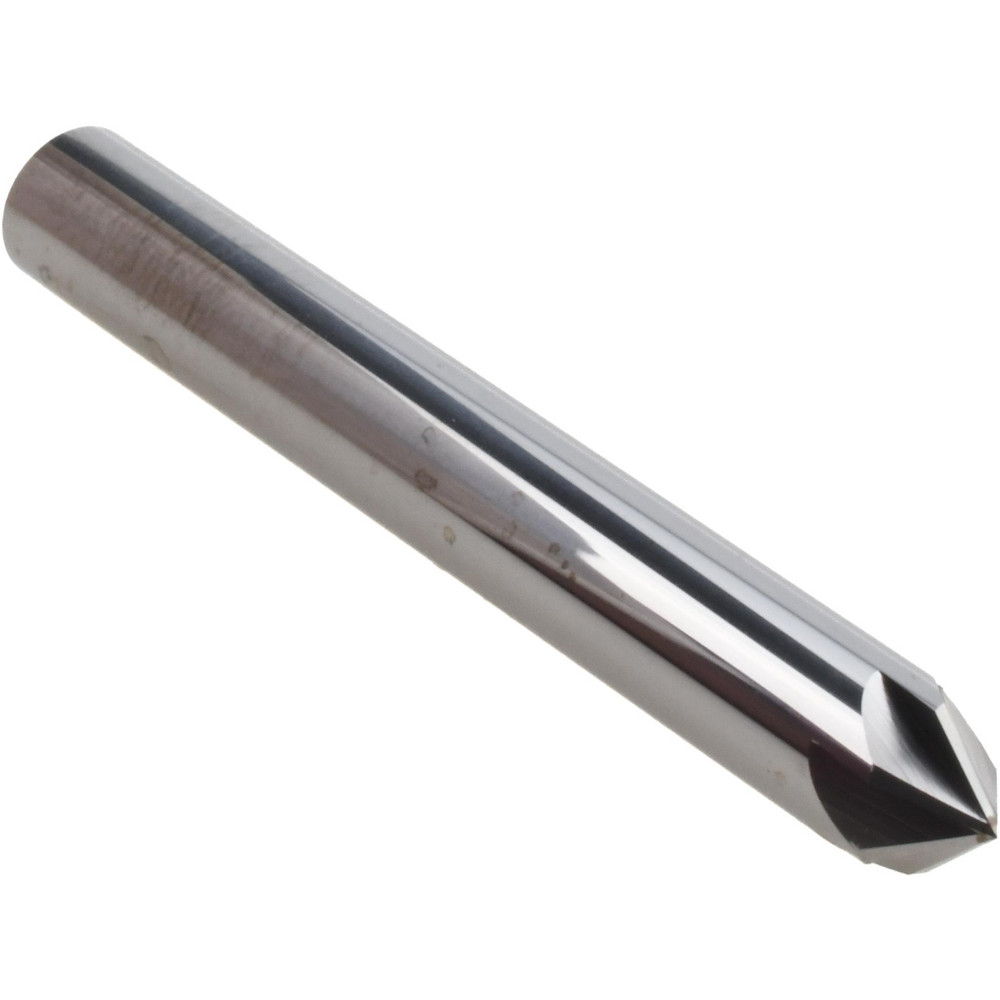SGS Countersink: 1/4" Head Dia, 82.00 deg Included Angle, 6 Flute, Solid Carbide, Right Hand Cut - 74155
