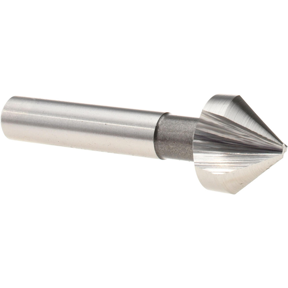 SGS Countersink: 1/4" Head Dia, 82.00 deg Included Angle, 6 Flute, Solid Carbide, Right Hand Cut - 74155