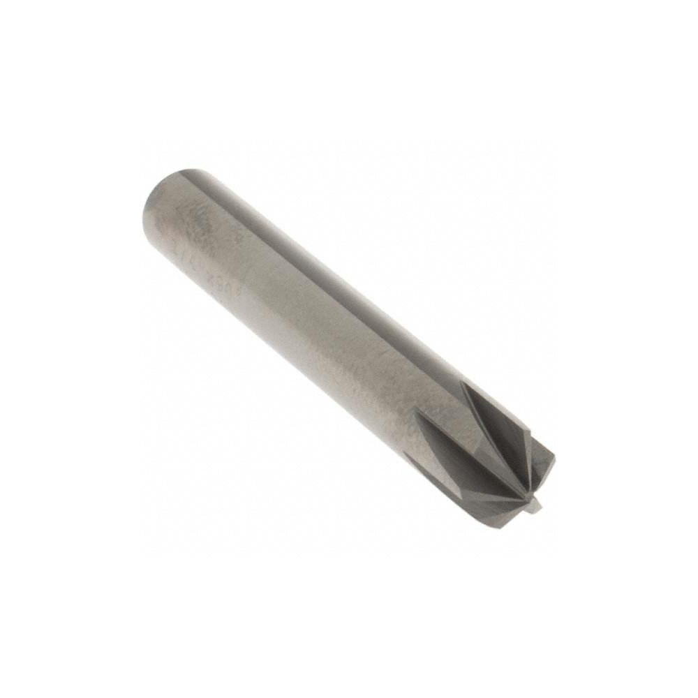 OSG Countersink: 1/4" Head Dia, 90.00 deg Included Angle, 6 Flute, Solid Carbide, Right Hand Cut - 706-2500-090