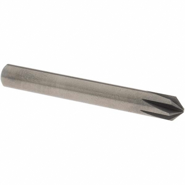 OSG Countersink: 1/4" Head Dia, 90.00 deg Included Angle, 6 Flute, Solid Carbide, Right Hand Cut - 706-2500-090