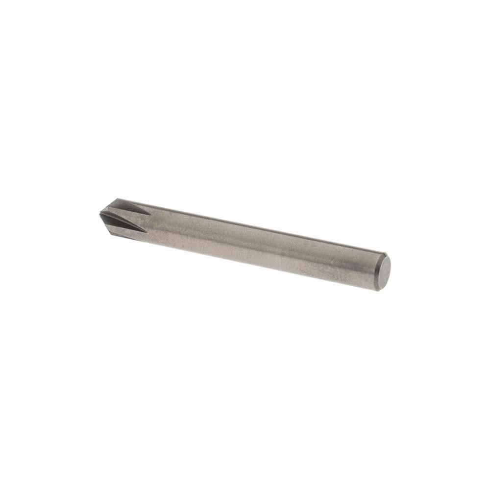 OSG Countersink: 1/4" Head Dia, 90.00 deg Included Angle, 6 Flute, Solid Carbide, Right Hand Cut - 706-2500-090