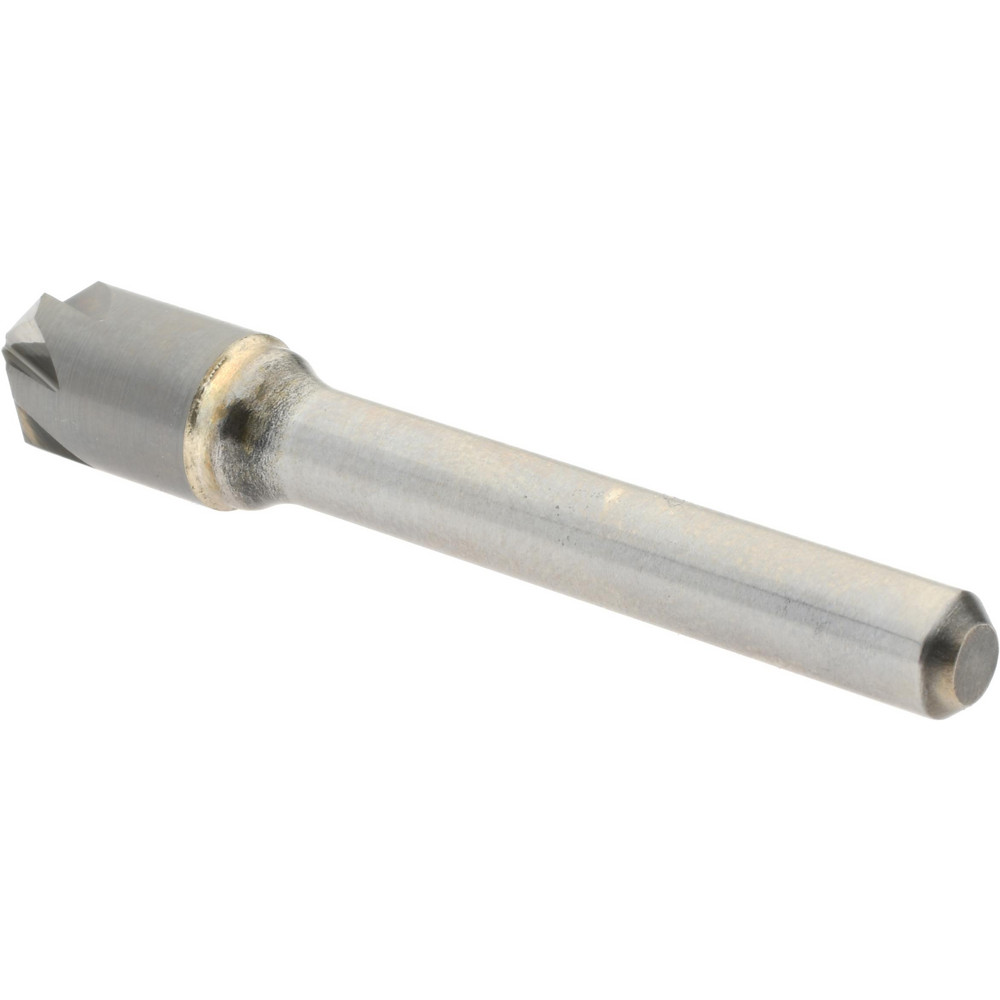 Hertel Countersink: 3/8" Head Dia, 90.00 deg Included Angle, 6 Flute, Solid Carbide, Right Hand Cut - 336-005070