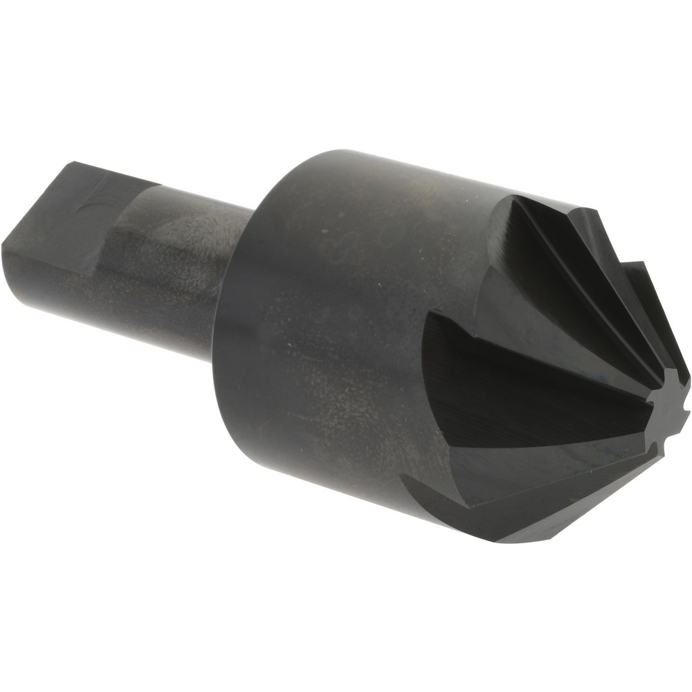 Hertel Countersink: 1-1/2" Head Dia, 90.00 deg Included Angle, 6 Flute, High-Speed Steel, Right Hand Cut - GX89331391