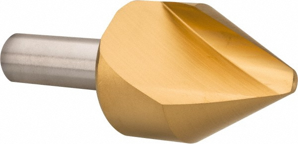 Melin Tool Countersink: 5/8" Head Dia, 60.00 deg Included Angle, 1 Flute, Cobalt Steel, Right Hand Cut - 18161