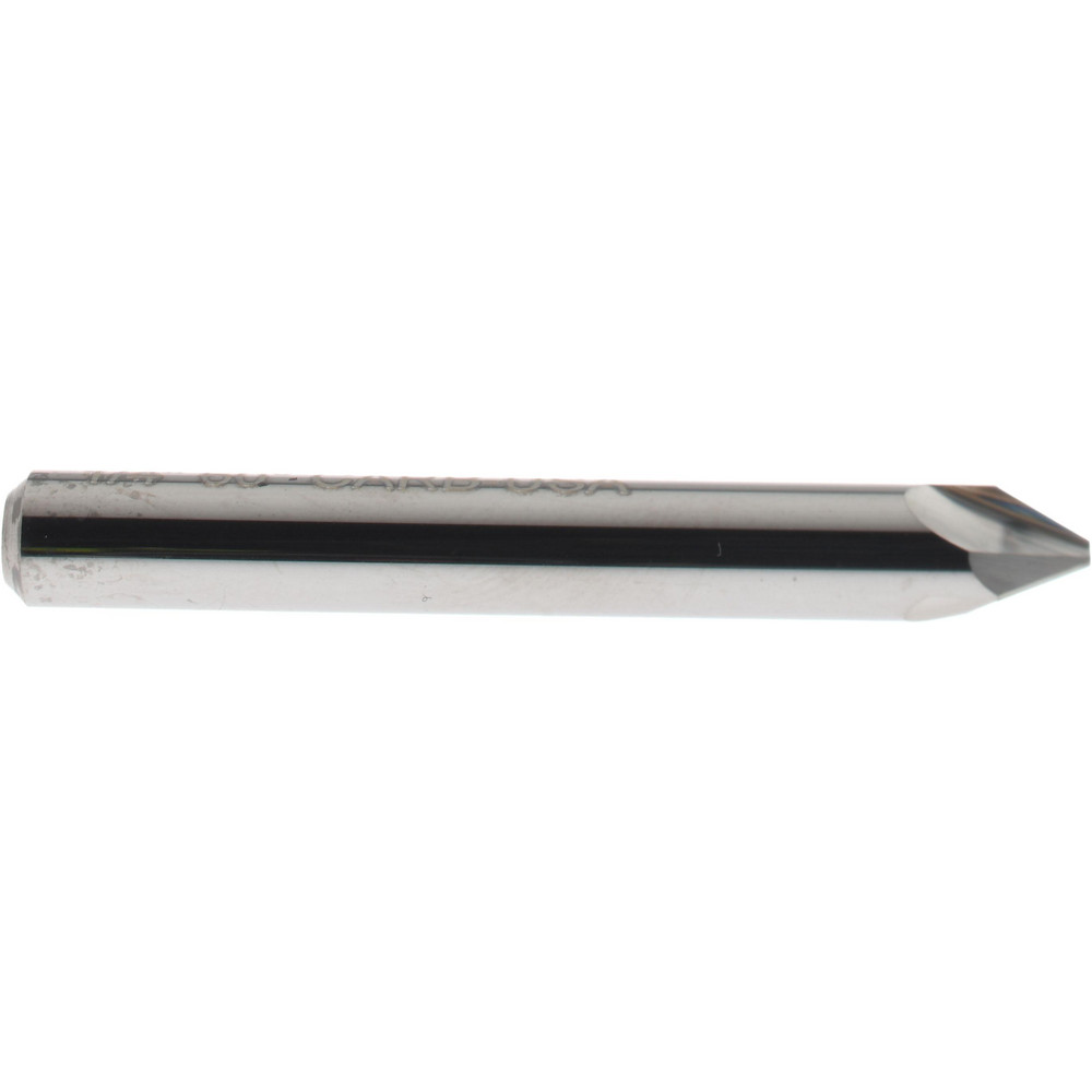 Hertel Countersink: 1/4" Head Dia, 60.00 deg Included Angle, 3 Flute, Solid Carbide, Right Hand Cut - 333-003050