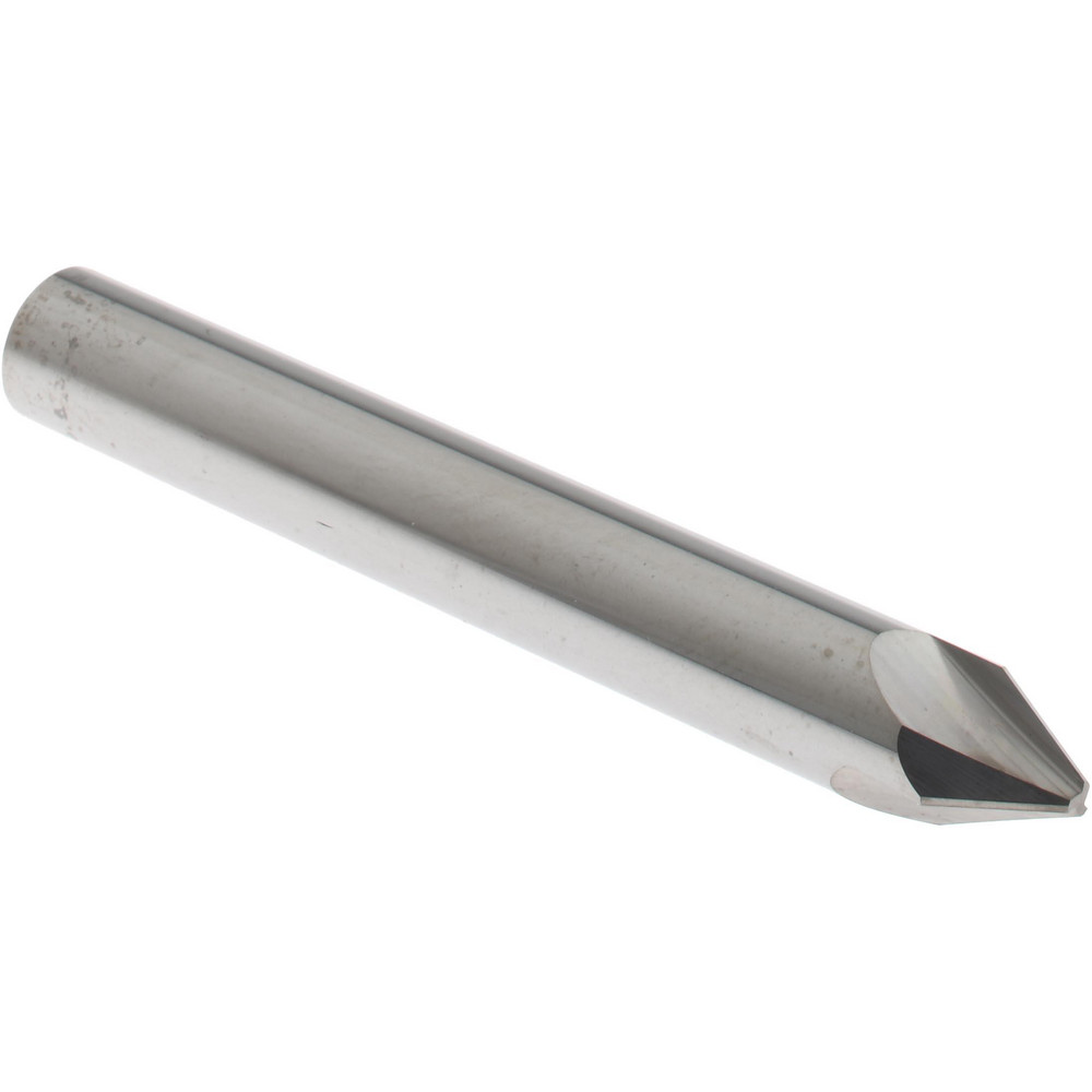 Hertel Countersink: 1/4" Head Dia, 60.00 deg Included Angle, 3 Flute, Solid Carbide, Right Hand Cut - 333-003050