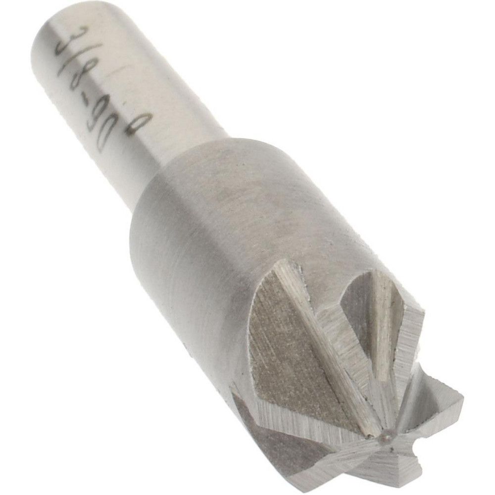 Value Collection Countersink: 3/8" Head Dia, 90.00 deg Included Angle, 6 Flute, High-Speed Steel, Right Hand Cut - SC2090024