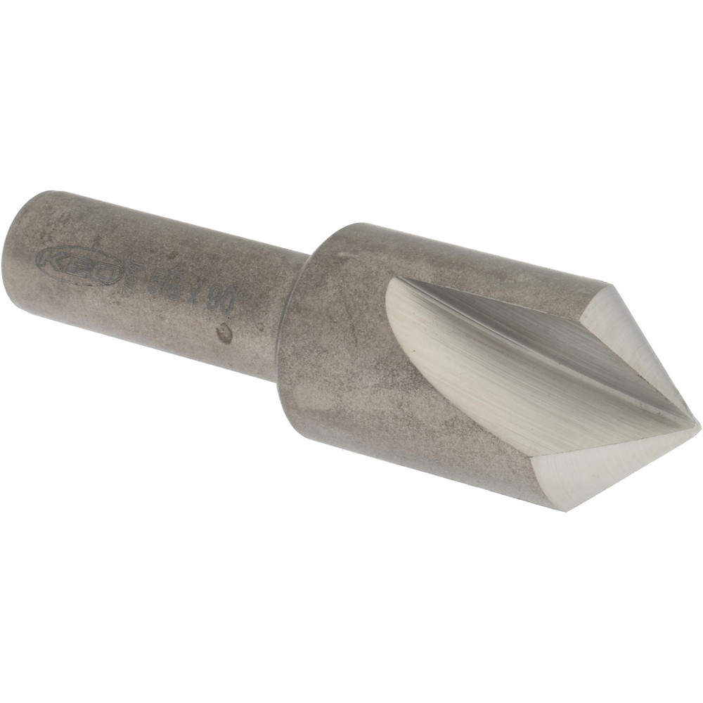 Keo Countersink: 5/8" Head Dia, 90.00 deg Included Angle, 3 Flute, High-Speed Steel, Right Hand Cut - 917-000-071