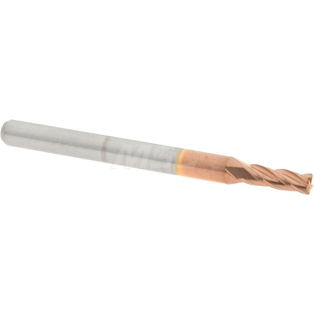 Harvey Tool Chamfer Mill: 3/32" Dia, 1/8" Shank Dia, 30 deg, 2 Flute, Solid Carbide, Single End - 53515-C3