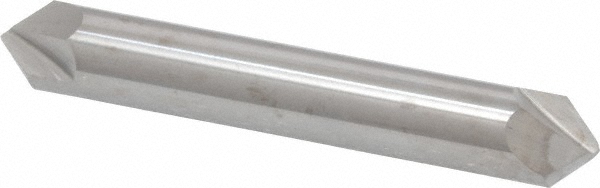 ProMax Chamfer Mill: 3/8" Dia, 3/8" Shank Dia, 60 deg, 2 Flute, Solid Carbide, Double End - 132-02420