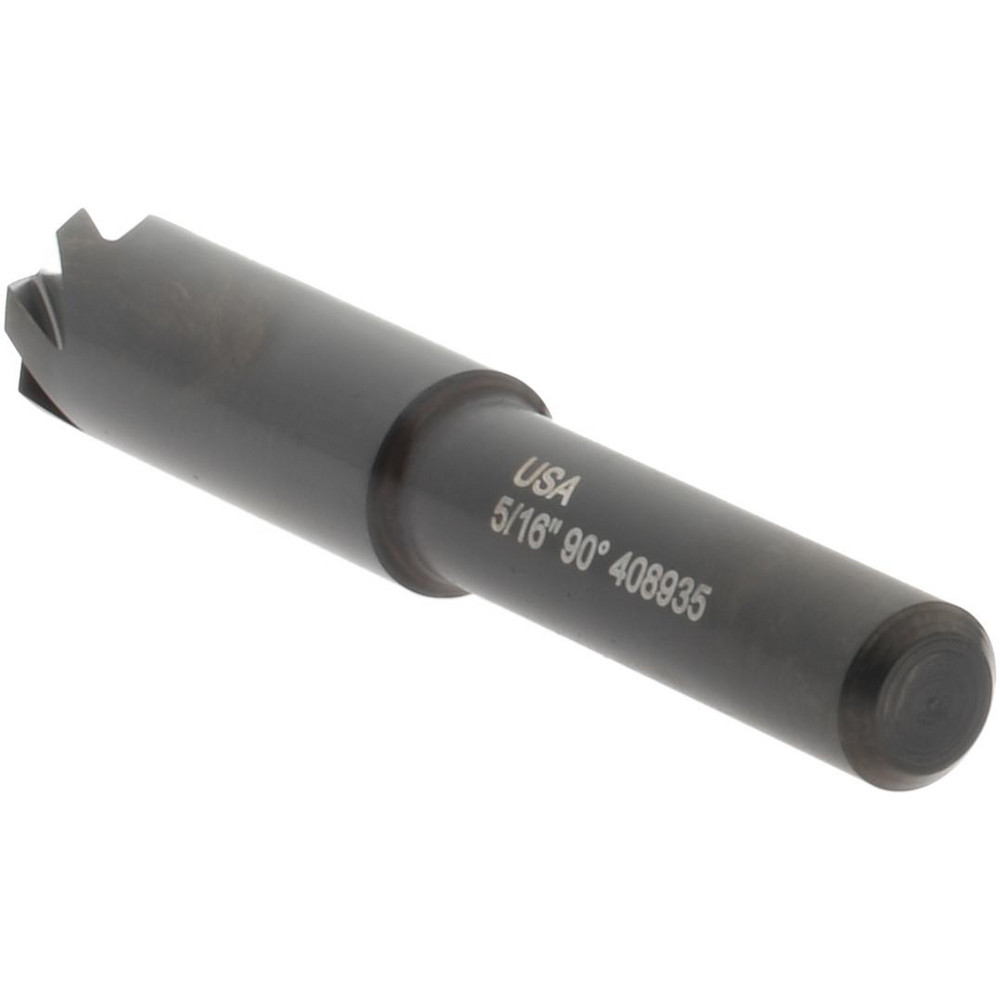 Hertel Countersink: 5/16" Head Dia, 90.00 deg Included Angle, 6 Flute, High-Speed Steel, Right Hand Cut - GX89331243