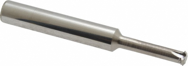 Harvey Tool Chamfer Mill: 3/8" Dia, 3/8" Shank Dia, 60 deg, 3 Flute, Solid Carbide, Single End - 18430-C3
