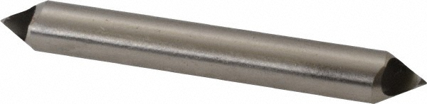 M.A. Ford® Countersink: 1/4" Head Dia, 60.00 deg Included Angle, 0 Flute, High-Speed Steel, Right Hand Cut - 67025001