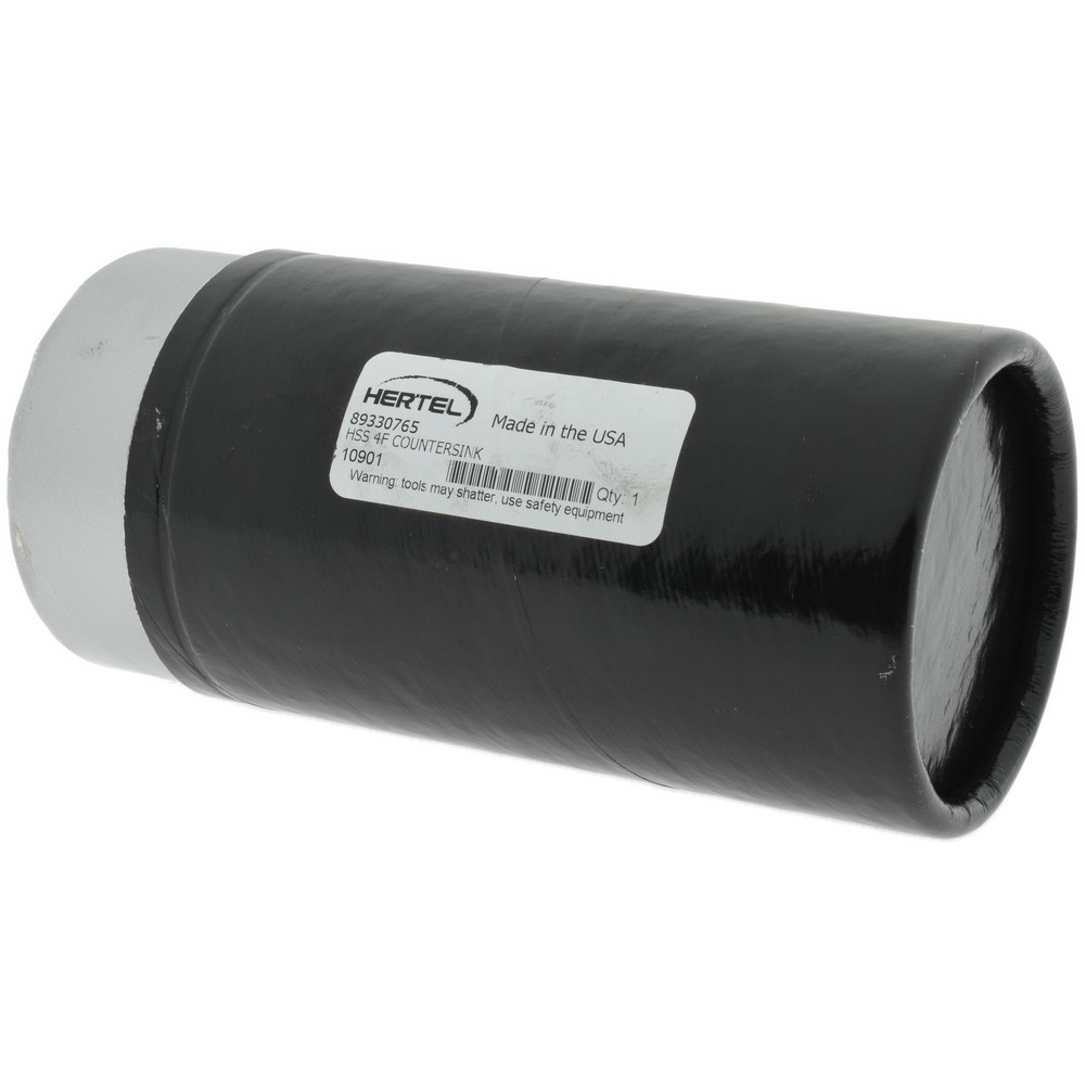 Hertel Countersink: 2-1/2" Head Dia, 120.00 deg Included Angle, 4 Flute, High-Speed Steel - GX89330765