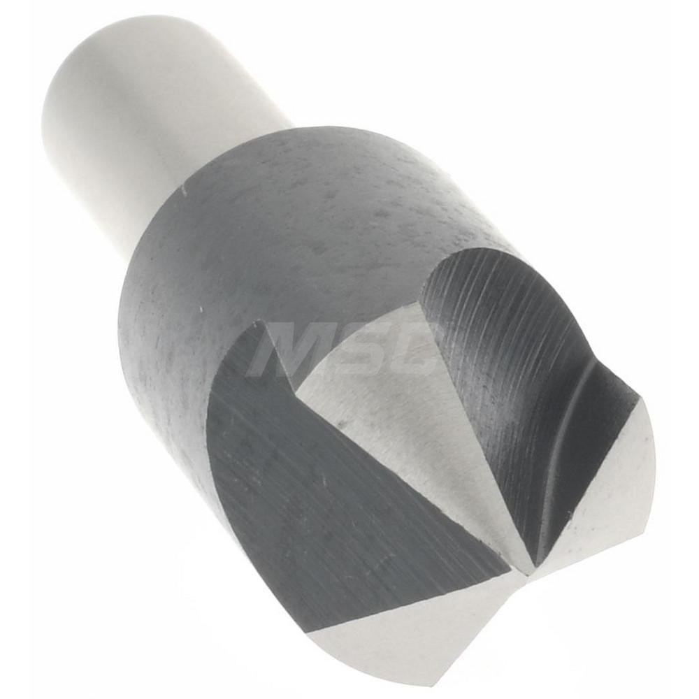 Value Collection Countersink: 5/8" Head Dia, 82.00 deg Included Angle, 3 Flute, High-Speed Steel, Right Hand Cut - 28618