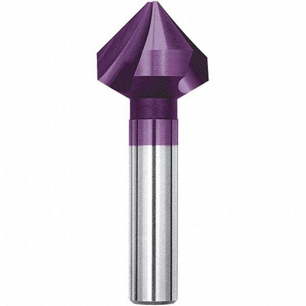 Magafor Countersink: 16.5000 mm Head Dia, 90.00 deg Included Angle, 3 Flute, Solid Carbide, Right Hand Cut - 88843116500