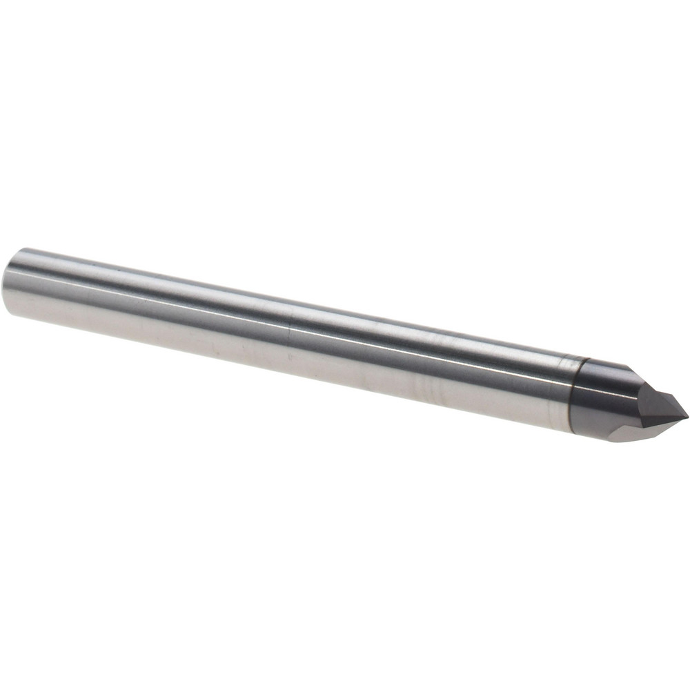 Harvey Tool Chamfer Mill: 1/2" Dia, 1/2" Shank Dia, 100 deg, 5 Flute, Solid Carbide, Single End - 871132-C3