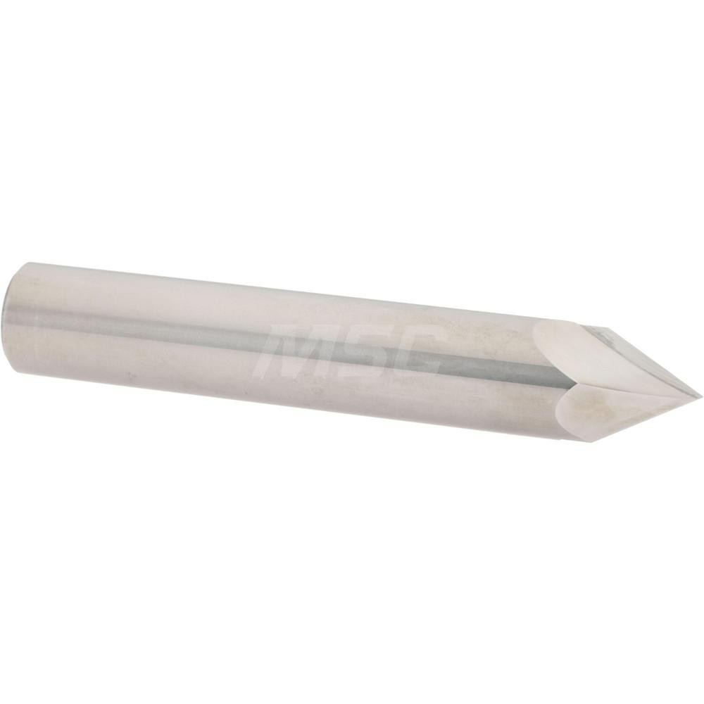 Harvey Tool Chamfer Mill: 1/2" Dia, 1/2" Shank Dia, 100 deg, 5 Flute, Solid Carbide, Single End - 871132-C3