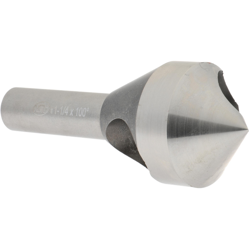 Keo Countersink: 1-1/4" Head Dia, 100.00 deg Included Angle, 0 Flute, Cobalt Steel, Right Hand Cut - 919-000-248