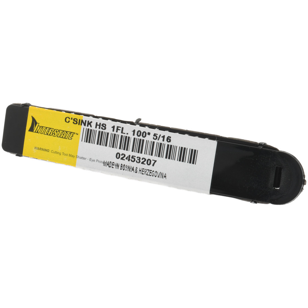 Value Collection Countersink: 5/16" Head Dia, 100.00 deg Included Angle, 1 Flute, High-Speed Steel, Right Hand Cut - SC10100020
