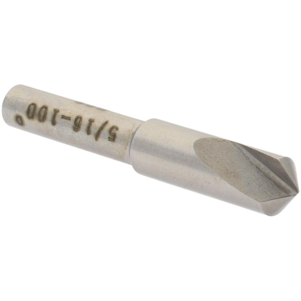 Value Collection Countersink: 5/16" Head Dia, 100.00 deg Included Angle, 1 Flute, High-Speed Steel, Right Hand Cut - SC10100020