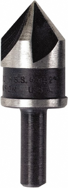 Irwin Countersink: 5/8" Head Dia, 82.00 deg Included Angle, 5 Flute, High-Speed Steel, Right Hand Cut - 12412