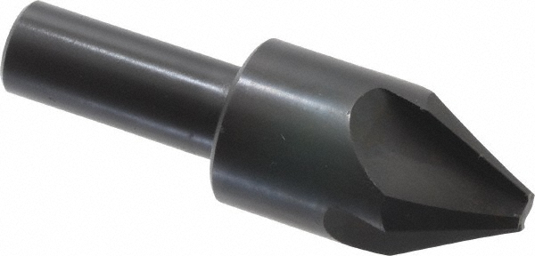 Hertel Countersink: 7/8" Head Dia, 60.00 deg Included Angle, 4 Flute, High-Speed Steel, Right Hand Cut - GX89329767