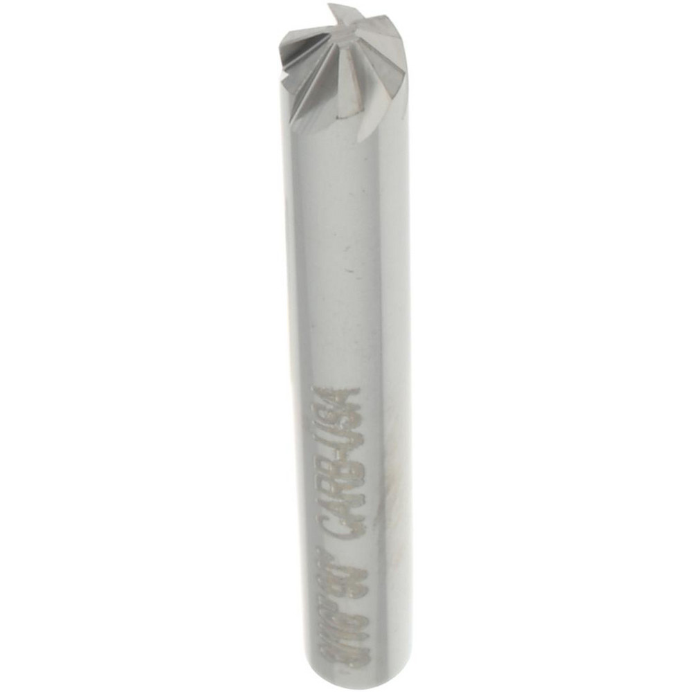 Hertel Countersink: 3/16" Head Dia, 90.00 deg Included Angle, 6 Flute, Solid Carbide, Right Hand Cut - 336-002070